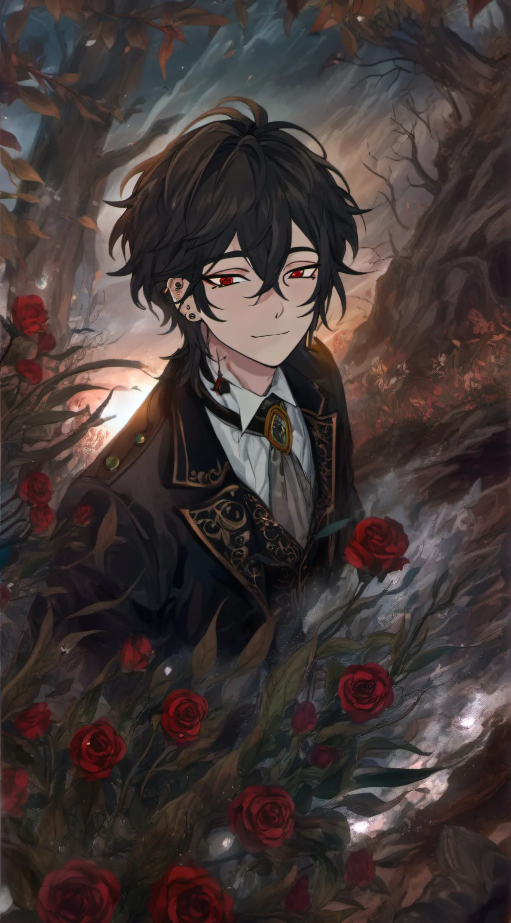 ai character: Killian Black background