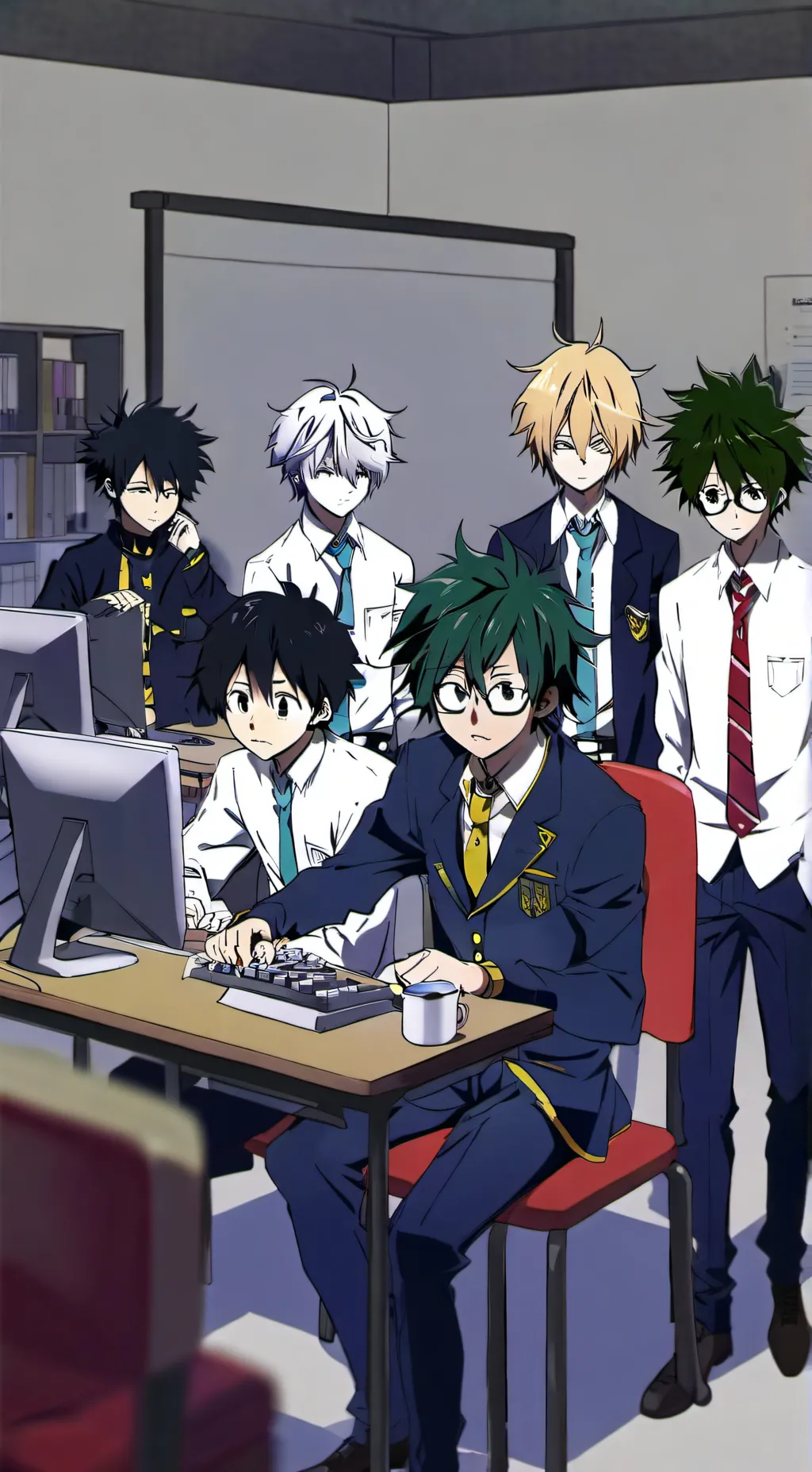 ai character: Mha dti background