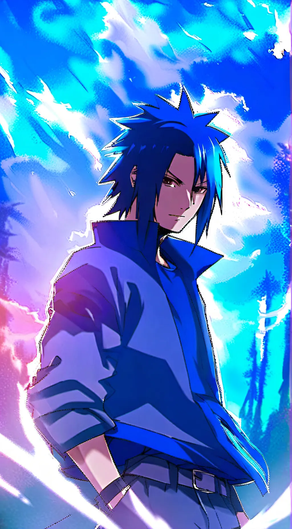 ai character: Sasuke background