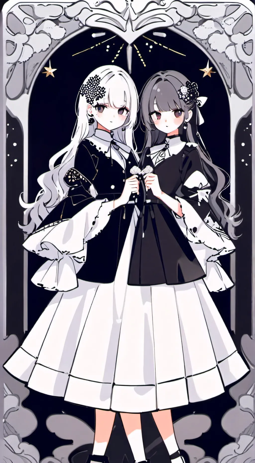 ai character: luna e sasha background