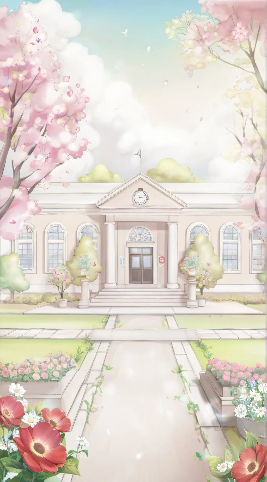 ai character: Smiling critters  background