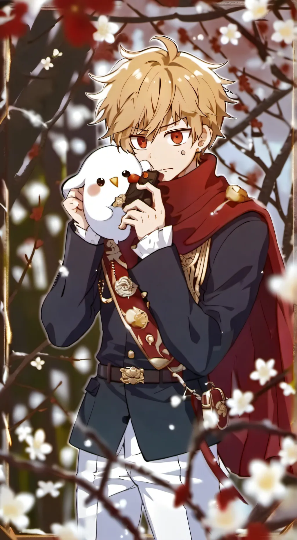 ai character: Mha Christmas  background