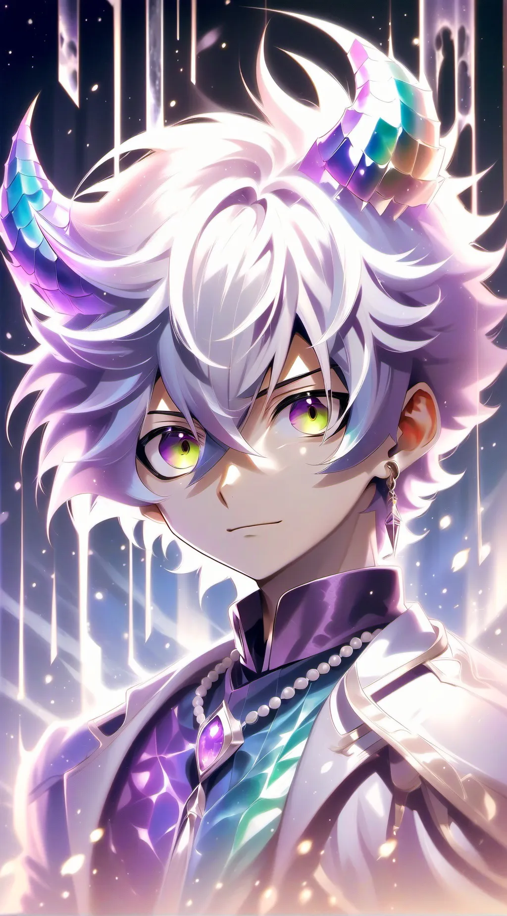 ai character: crystal demon background