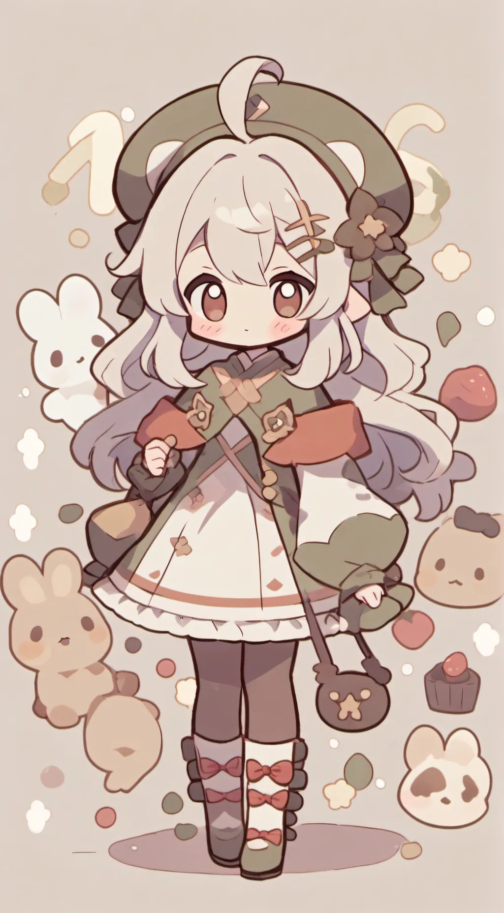 ai character: rose background