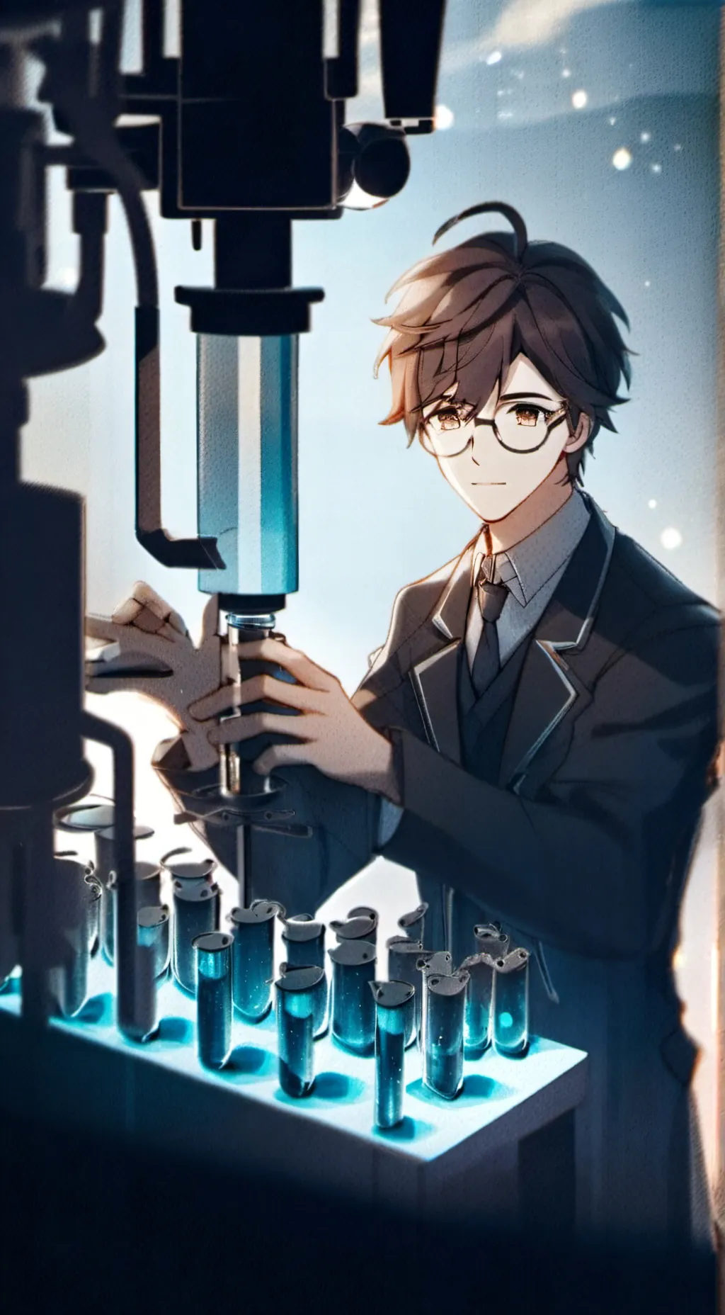 ai character: Step dad scientist background