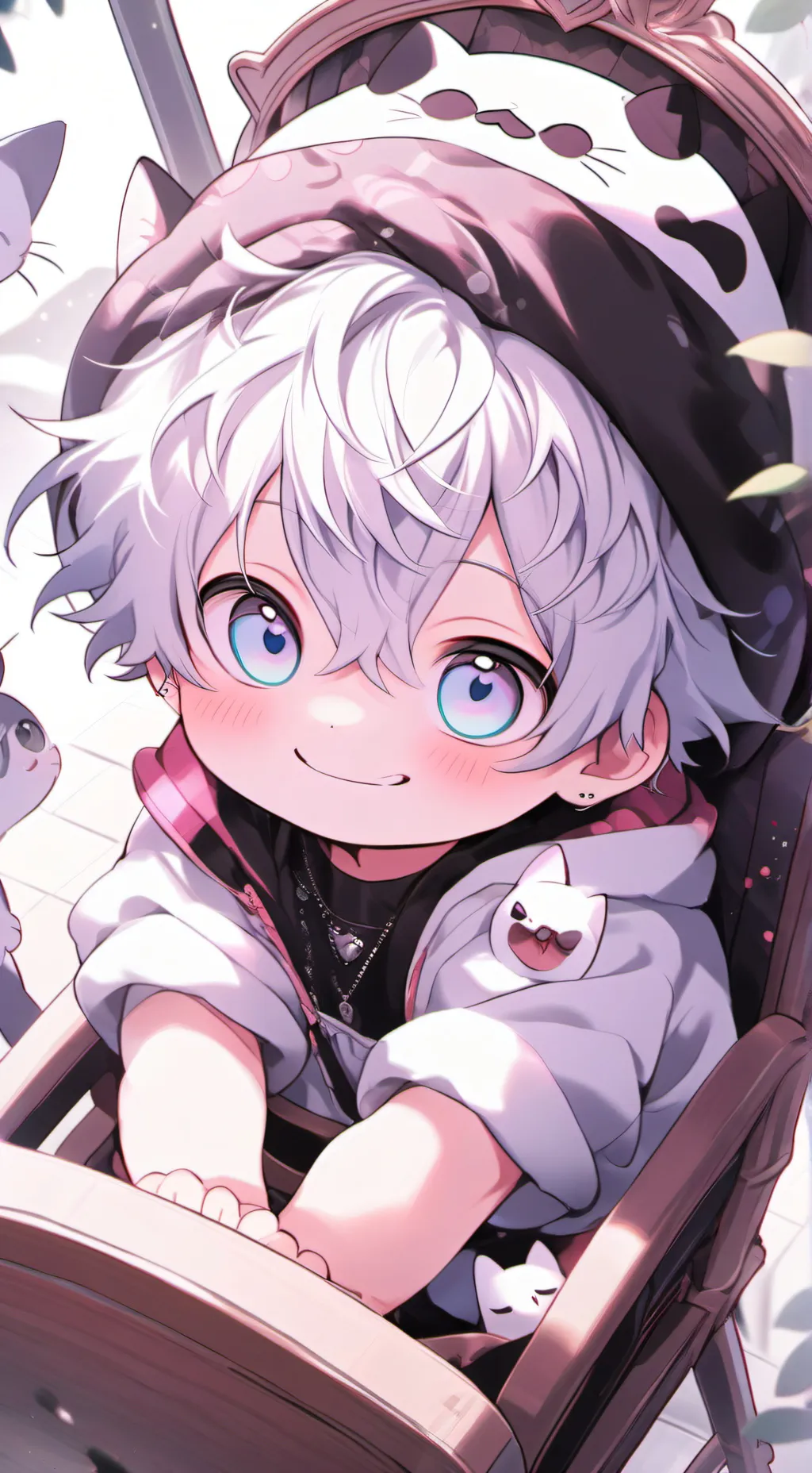 ai character: Baby god background