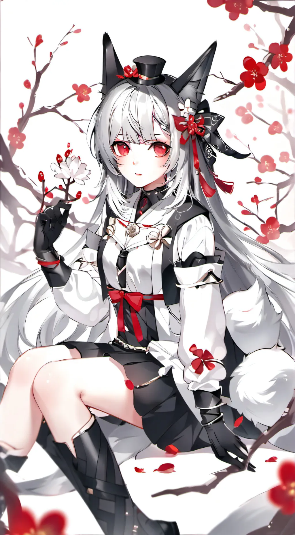 ai character: ela é uma loba  background