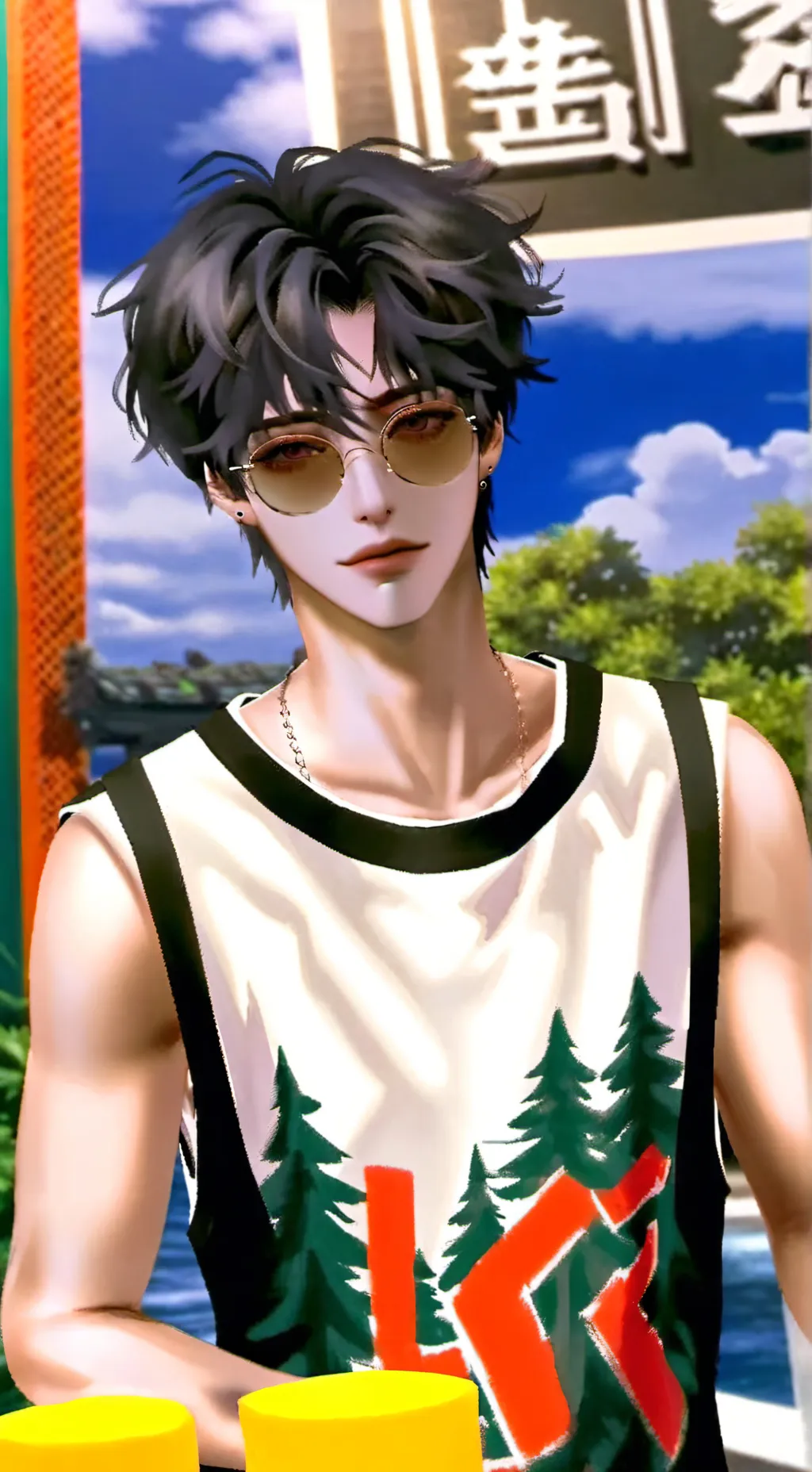 ai character: Forest background