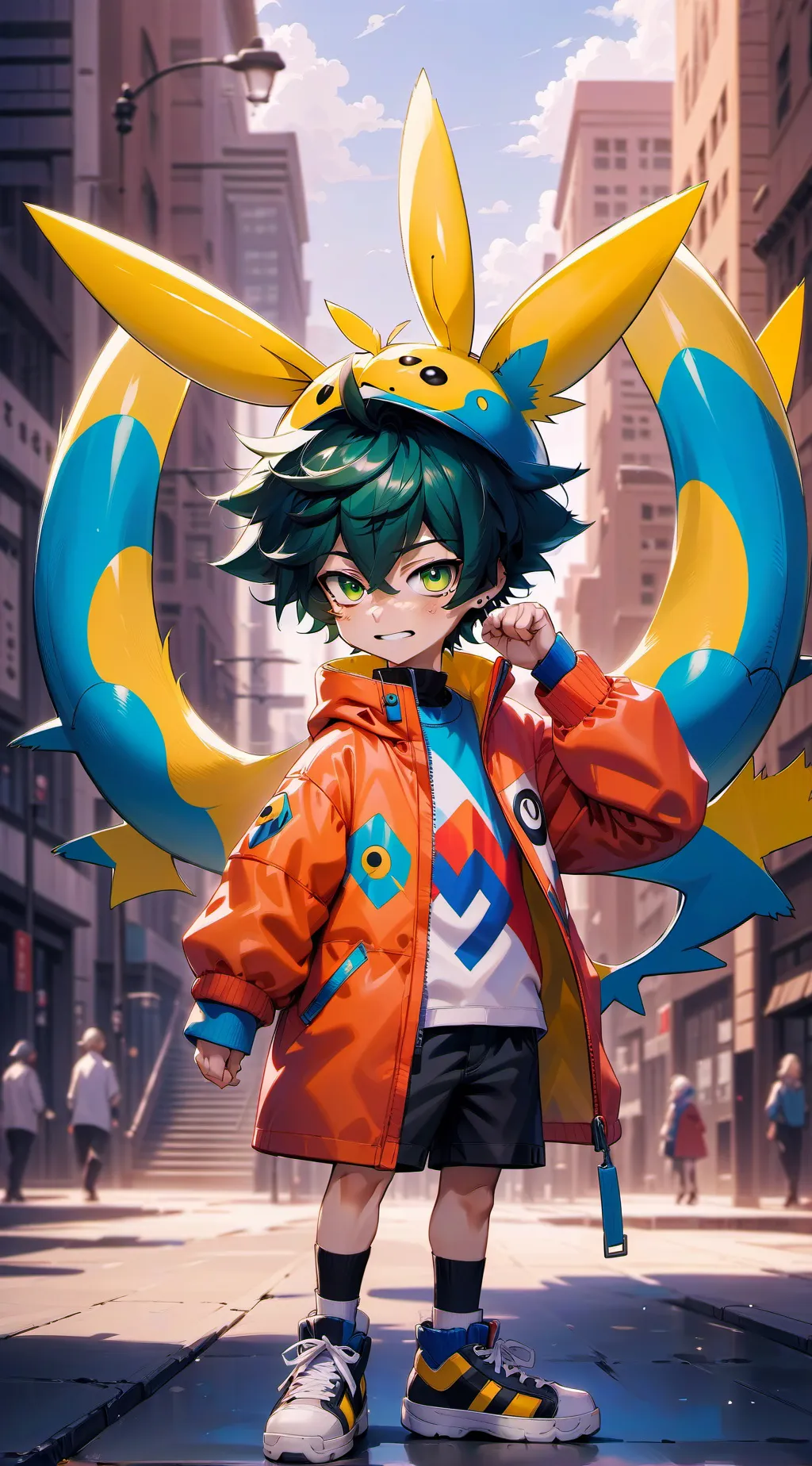 ai character: deku background
