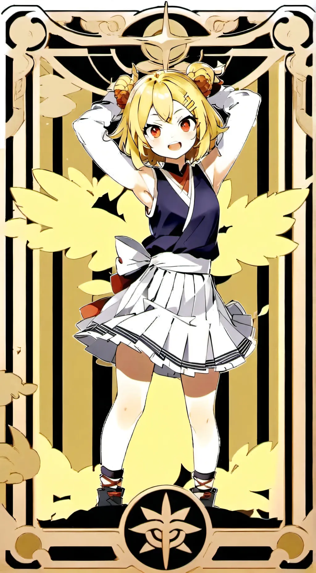ai character: Toga and ochako  background