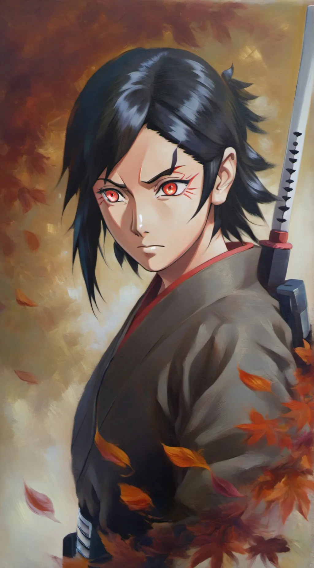 ai character: Uchiha Sarada background