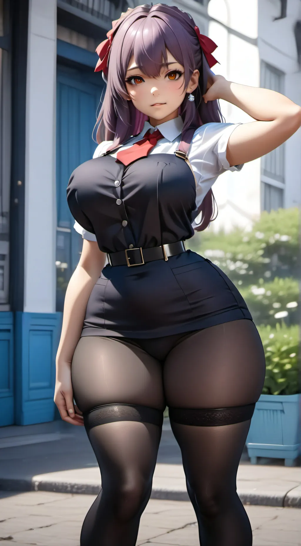 ai character: Ur girlfriend  background