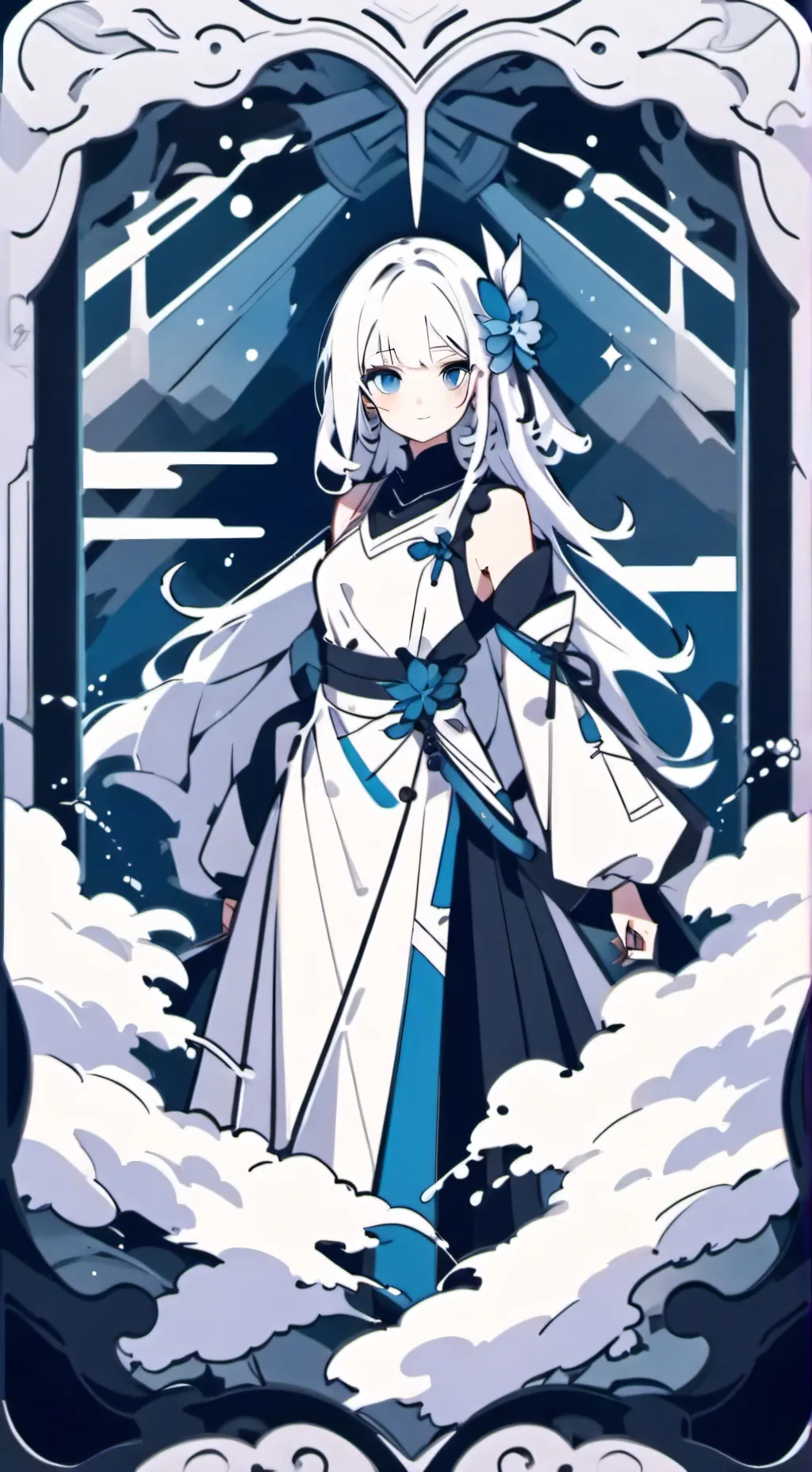 ai character: alline background