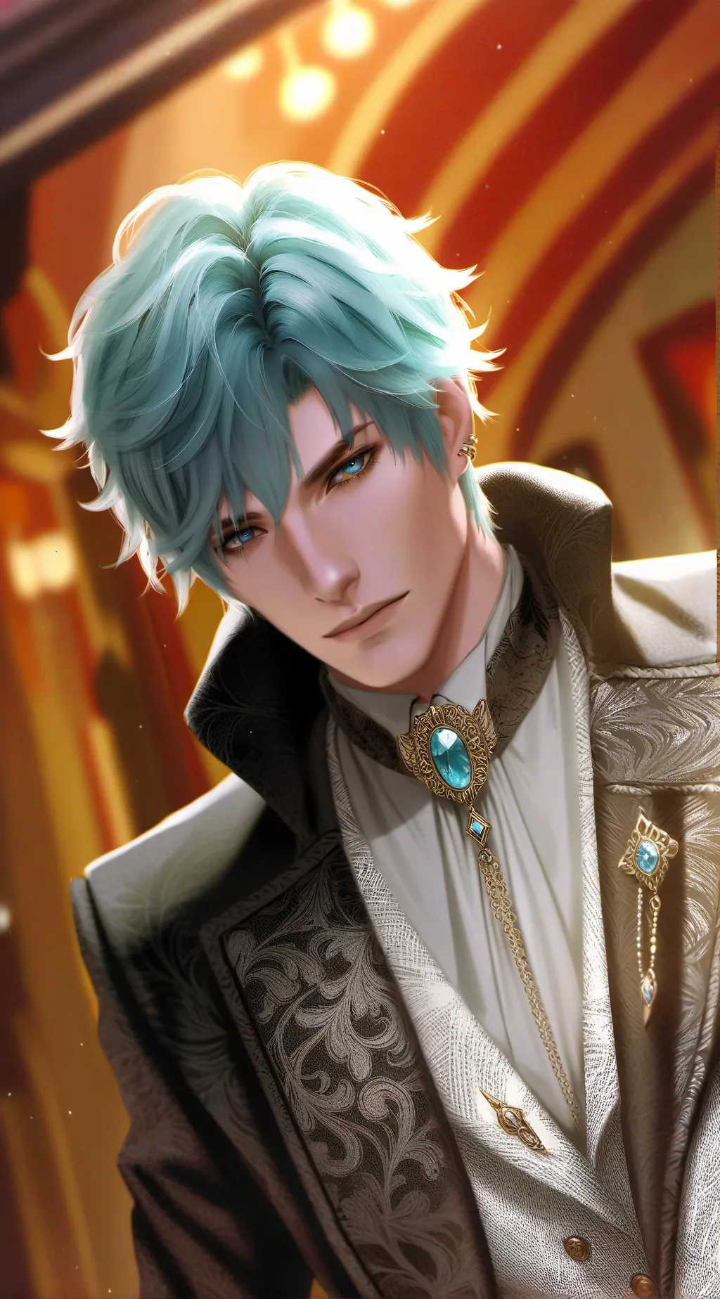 ai character: Oliver  background