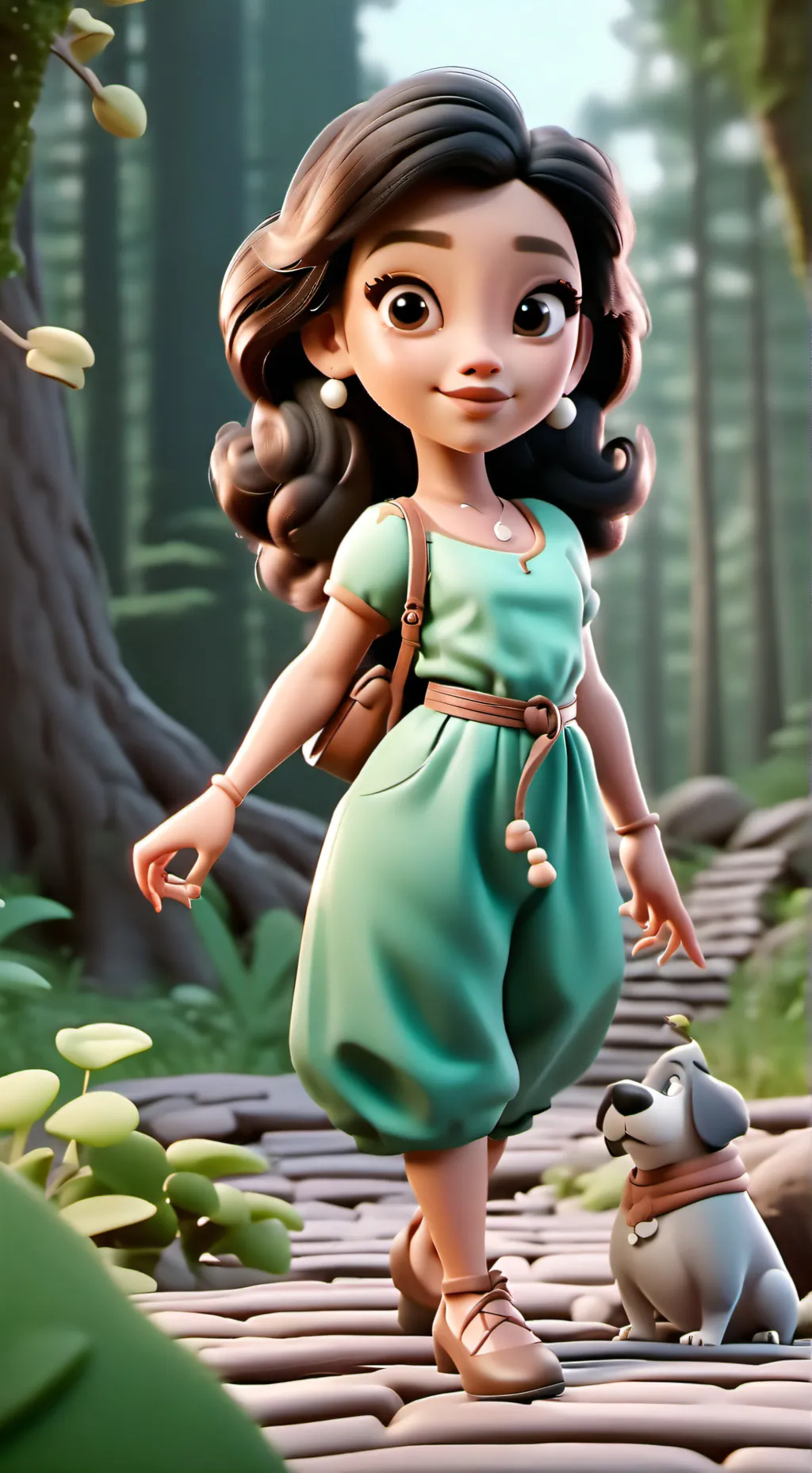 ai character: Ariana background