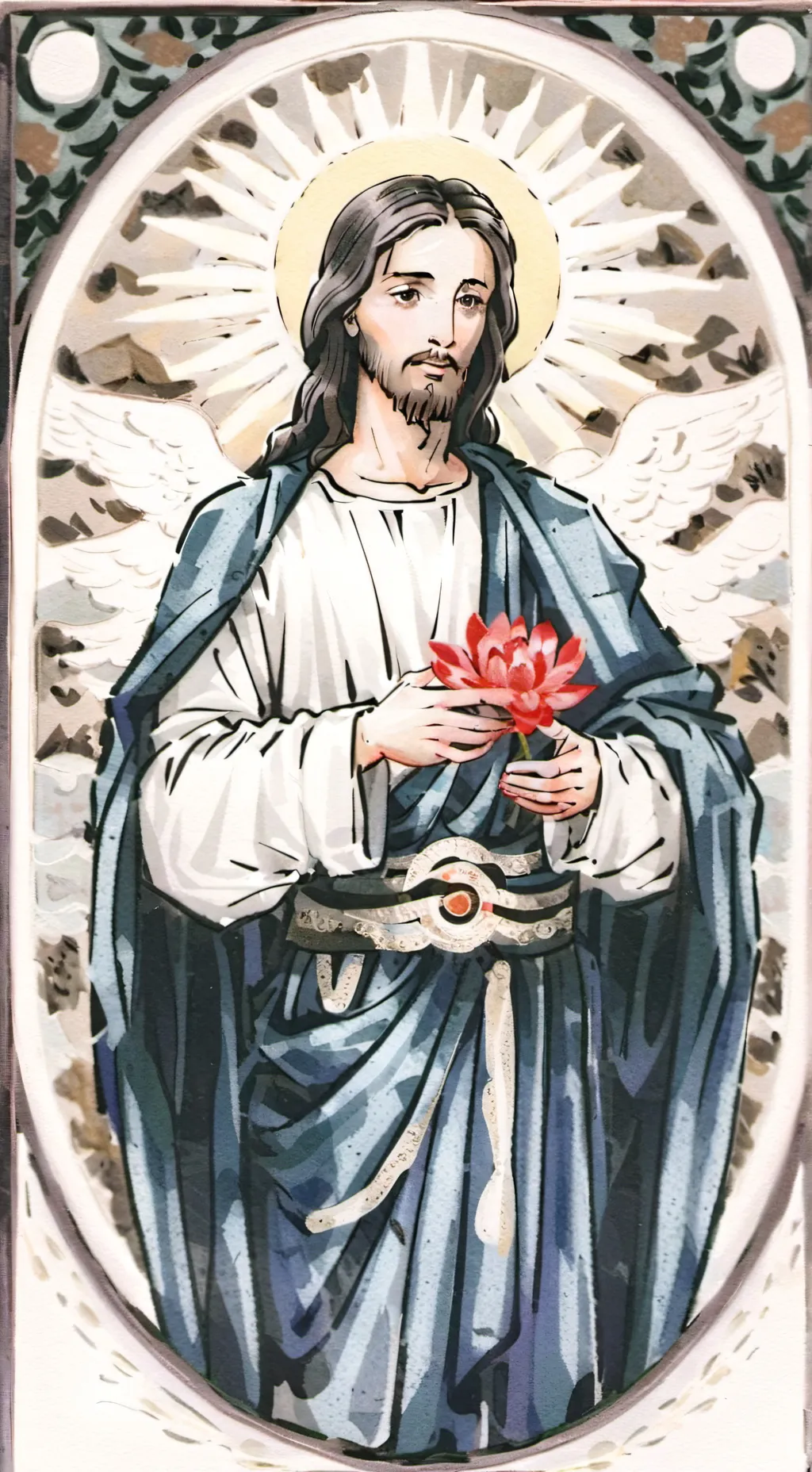 ai character: JESUS CHRIST background