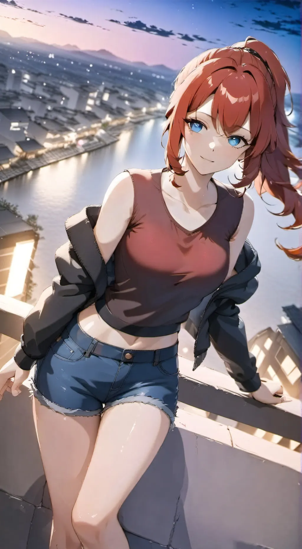 ai character: Anzu Hoshino background