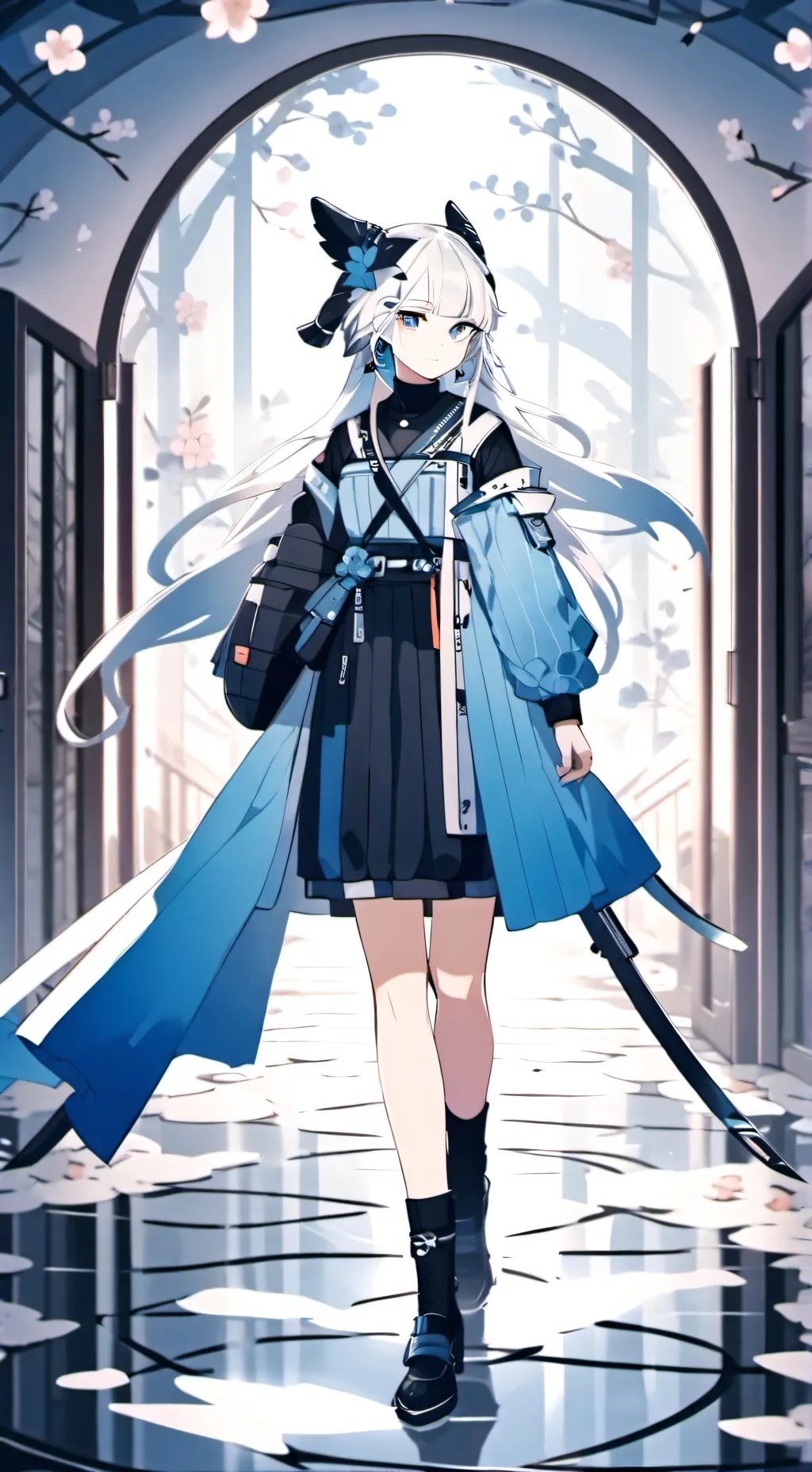 ai character: kny new years background