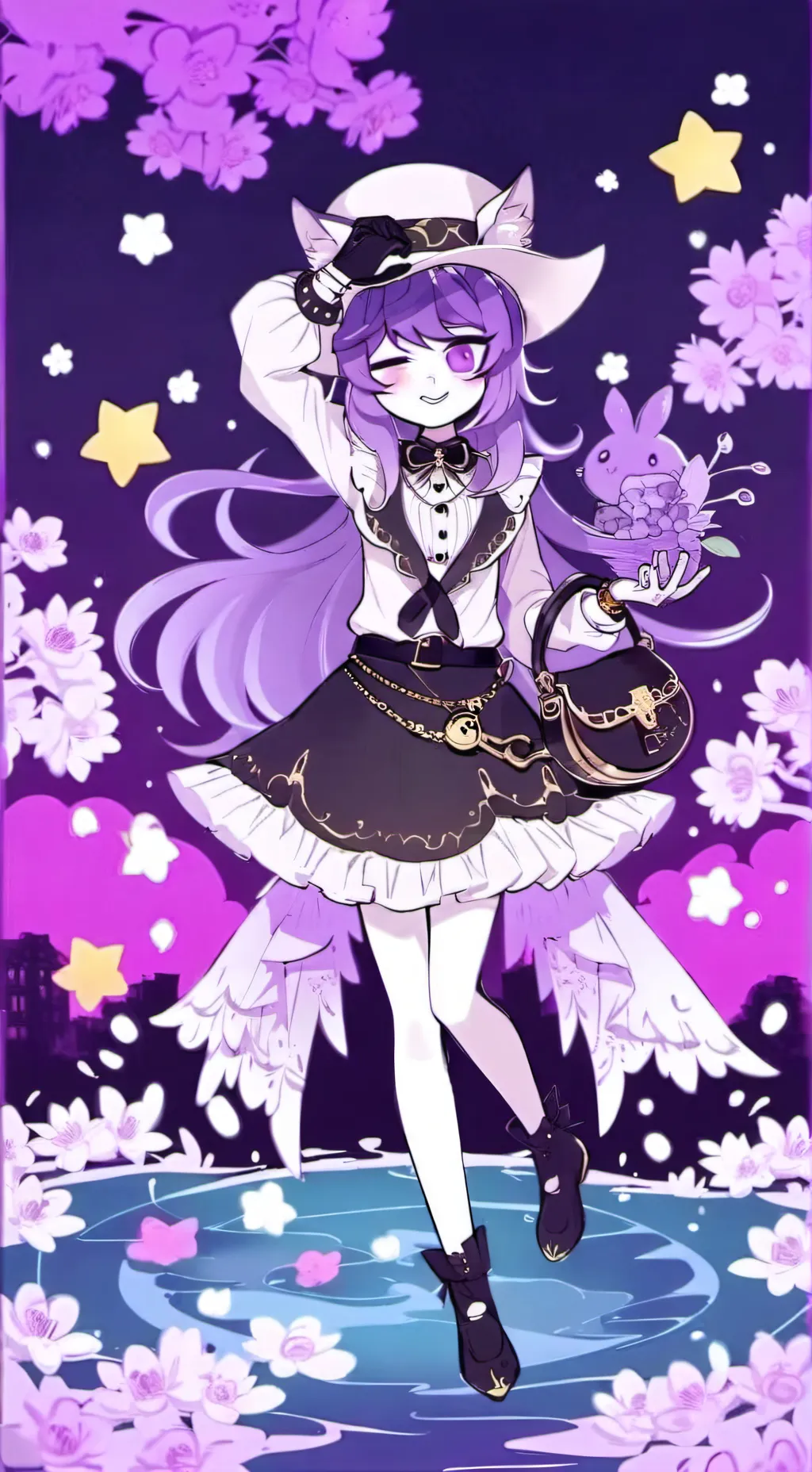 ai character: Sakura background