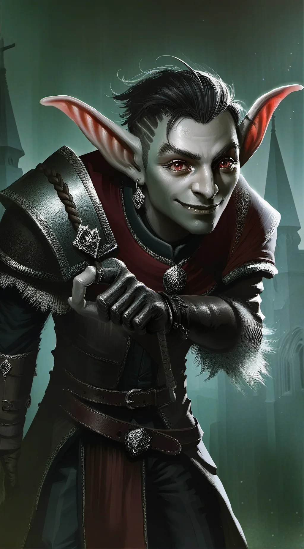 ai character: House Cave background