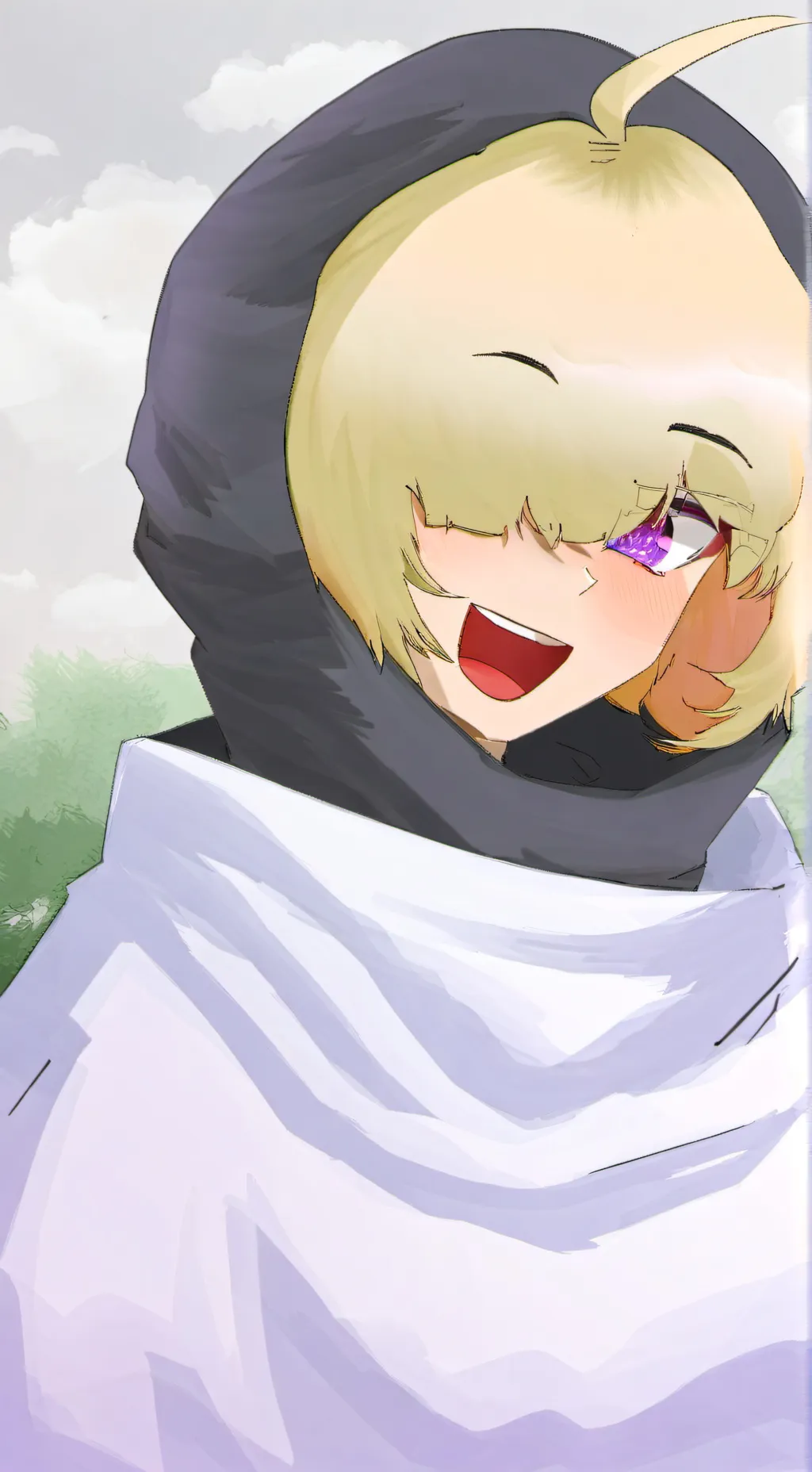 ai character: Grave background