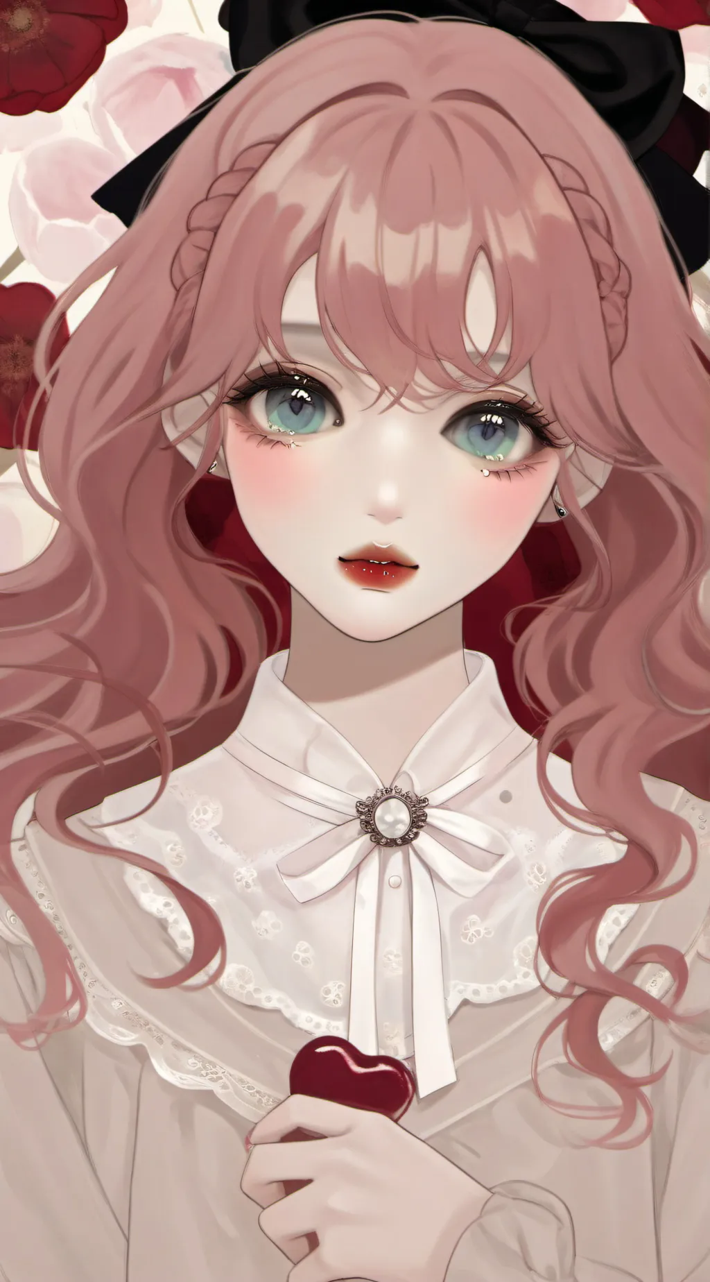 ai character: girl  background