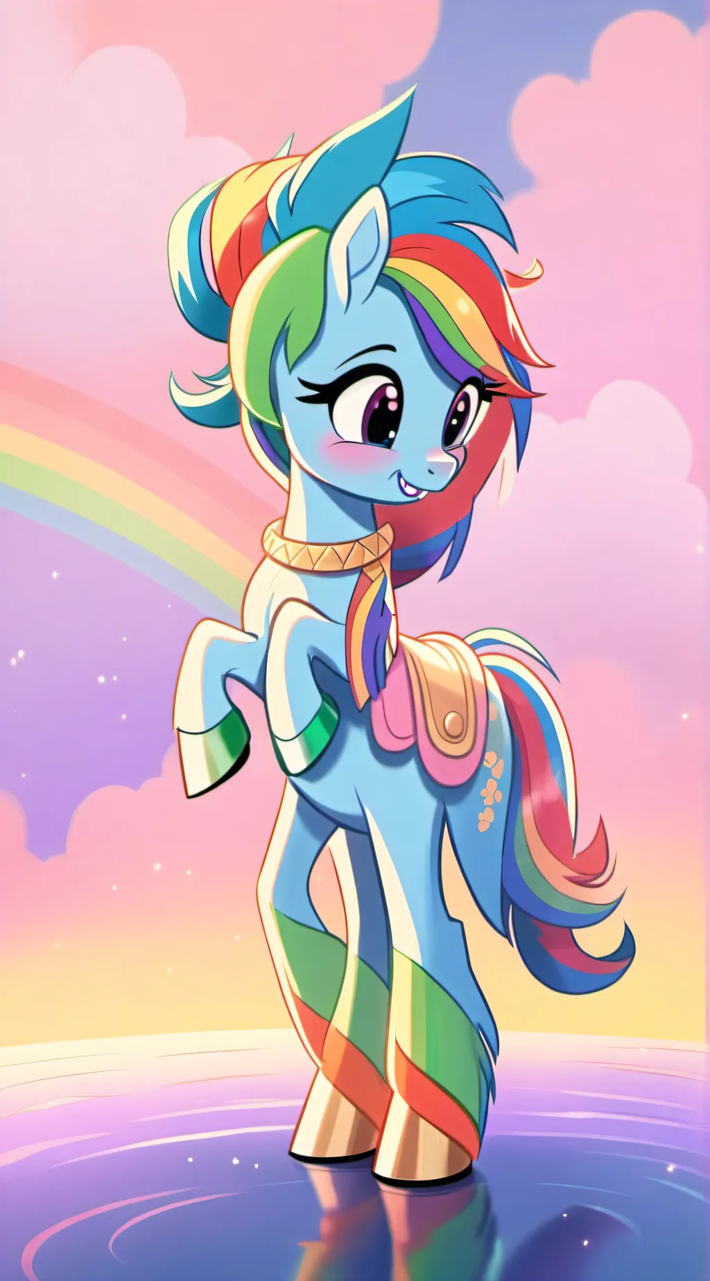 ai character: Rainbow dash background