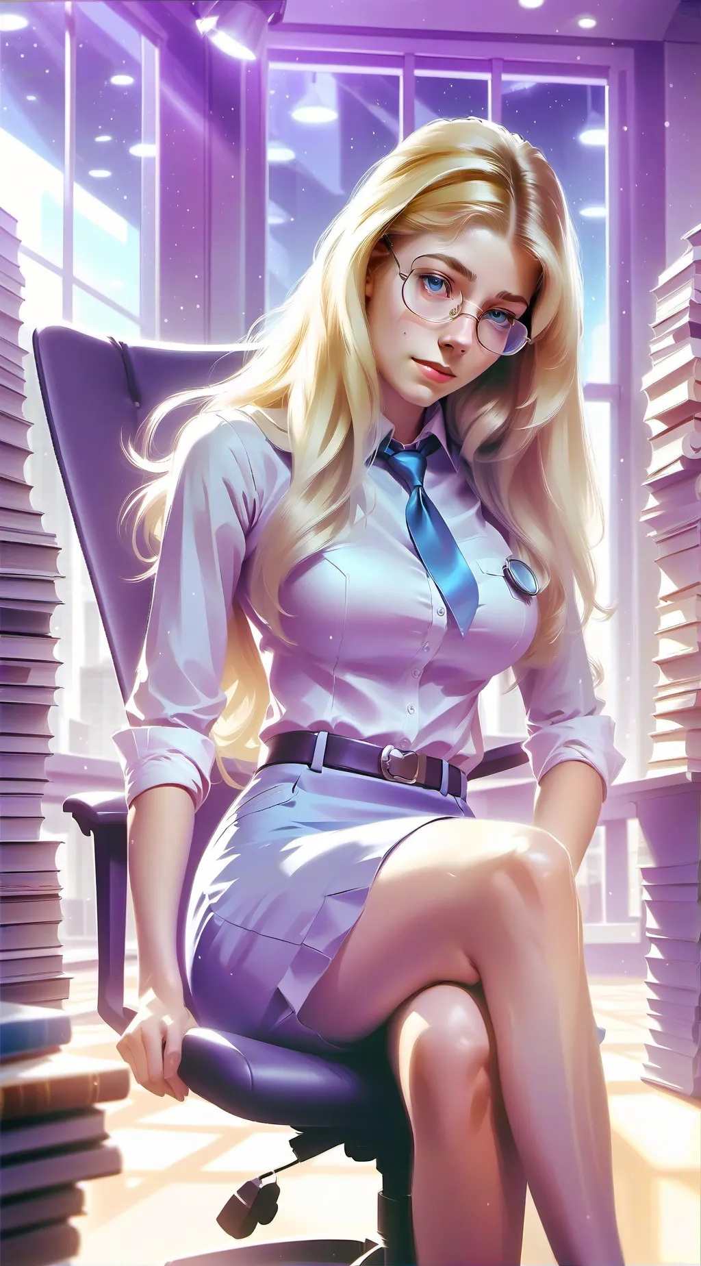 ai character: Red background