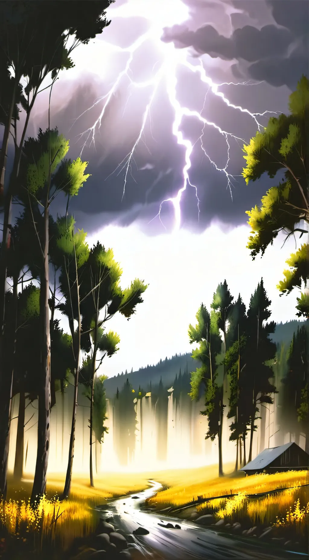 ai character: MHA storm background