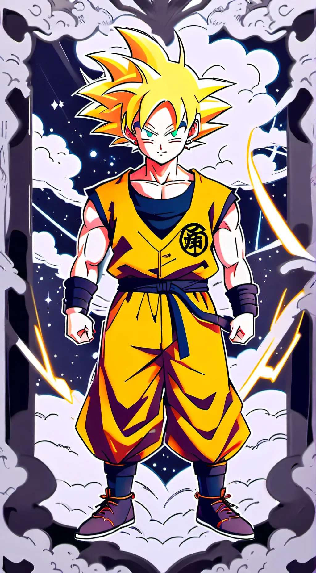 ai character: SSJ Goku background