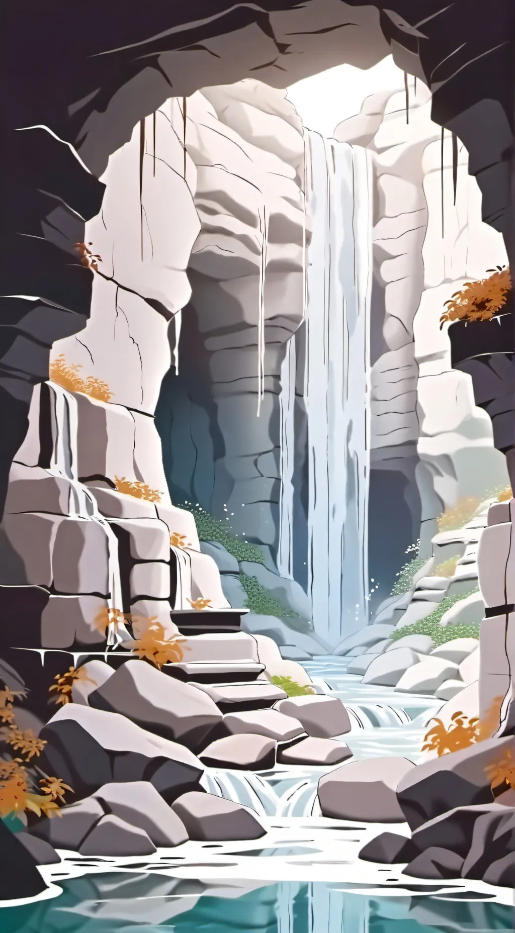 ai character: MHA hot spring background