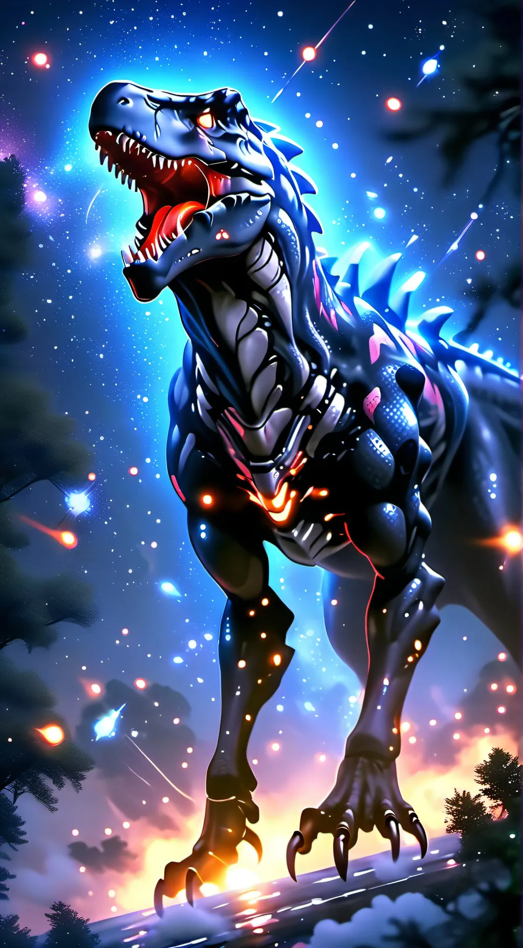 ai character: indoraptor background