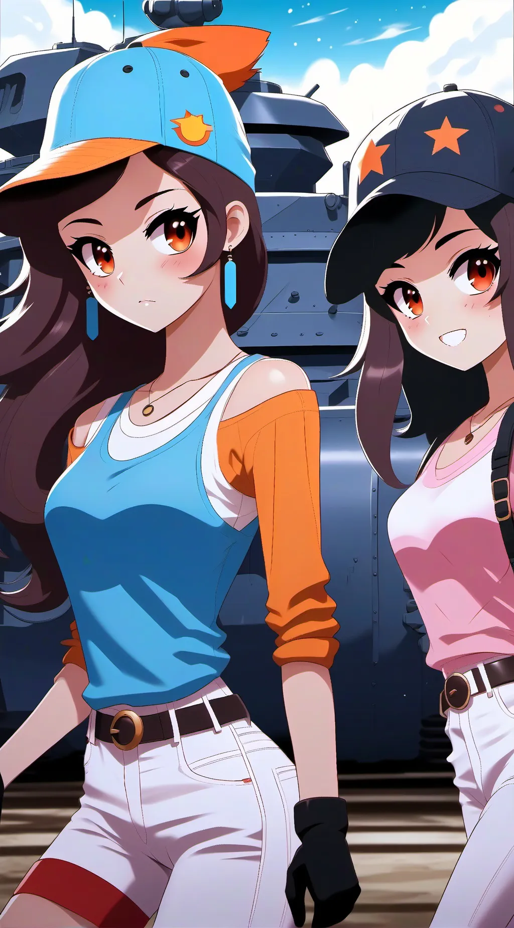 ai character: tank girls  background