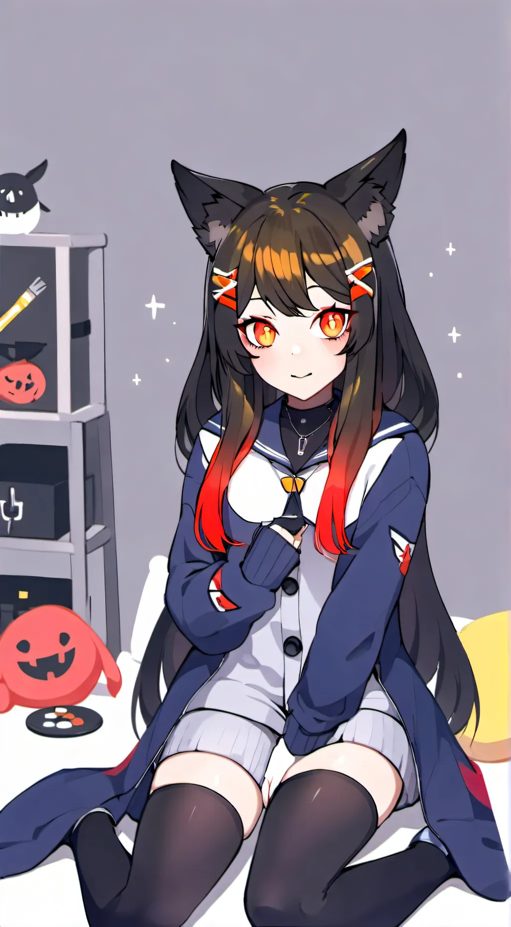 ai character: sinder  background