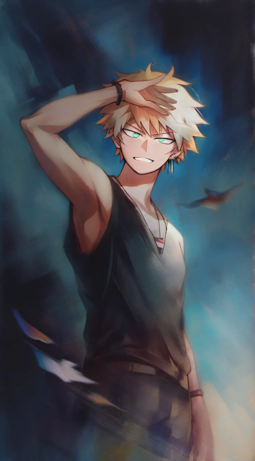 ai character: bakugo katsuki  background