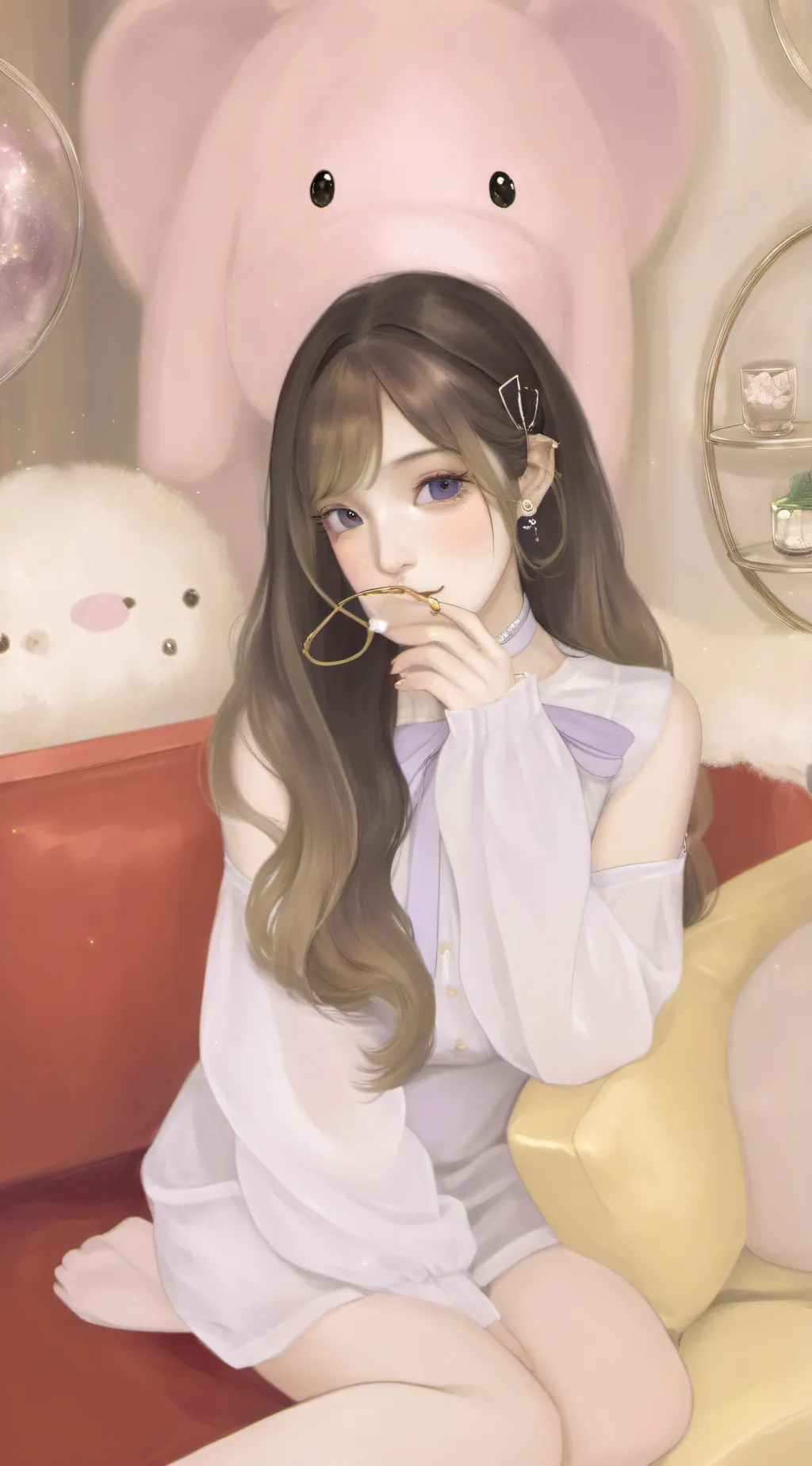 ai character: Asmr lady background