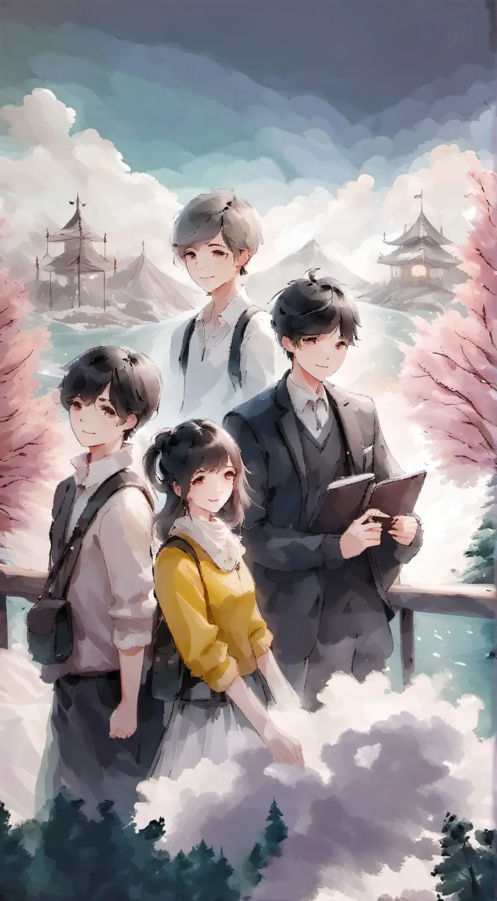 ai character: GLA-fieldtrip background