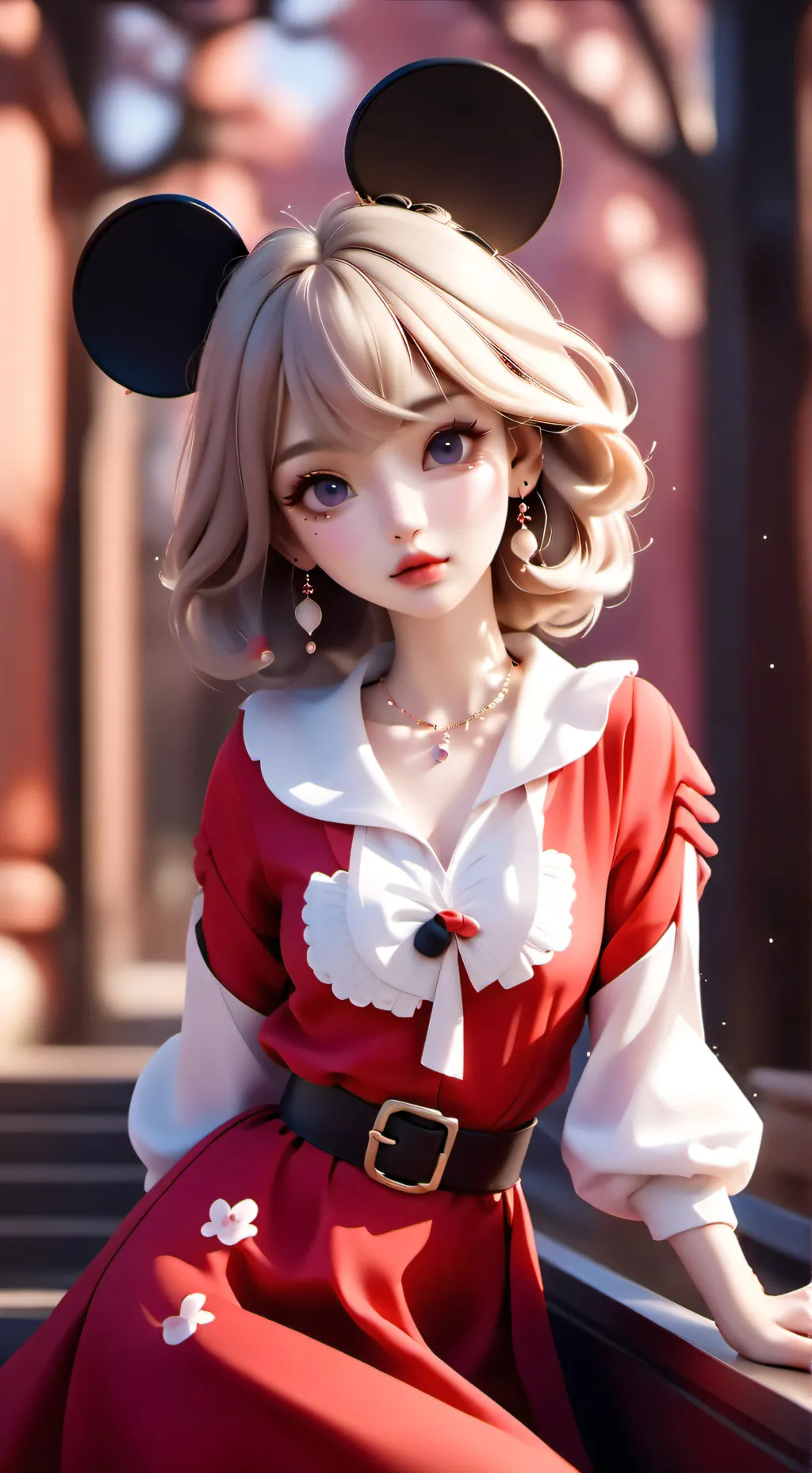 ai character: Snowy background