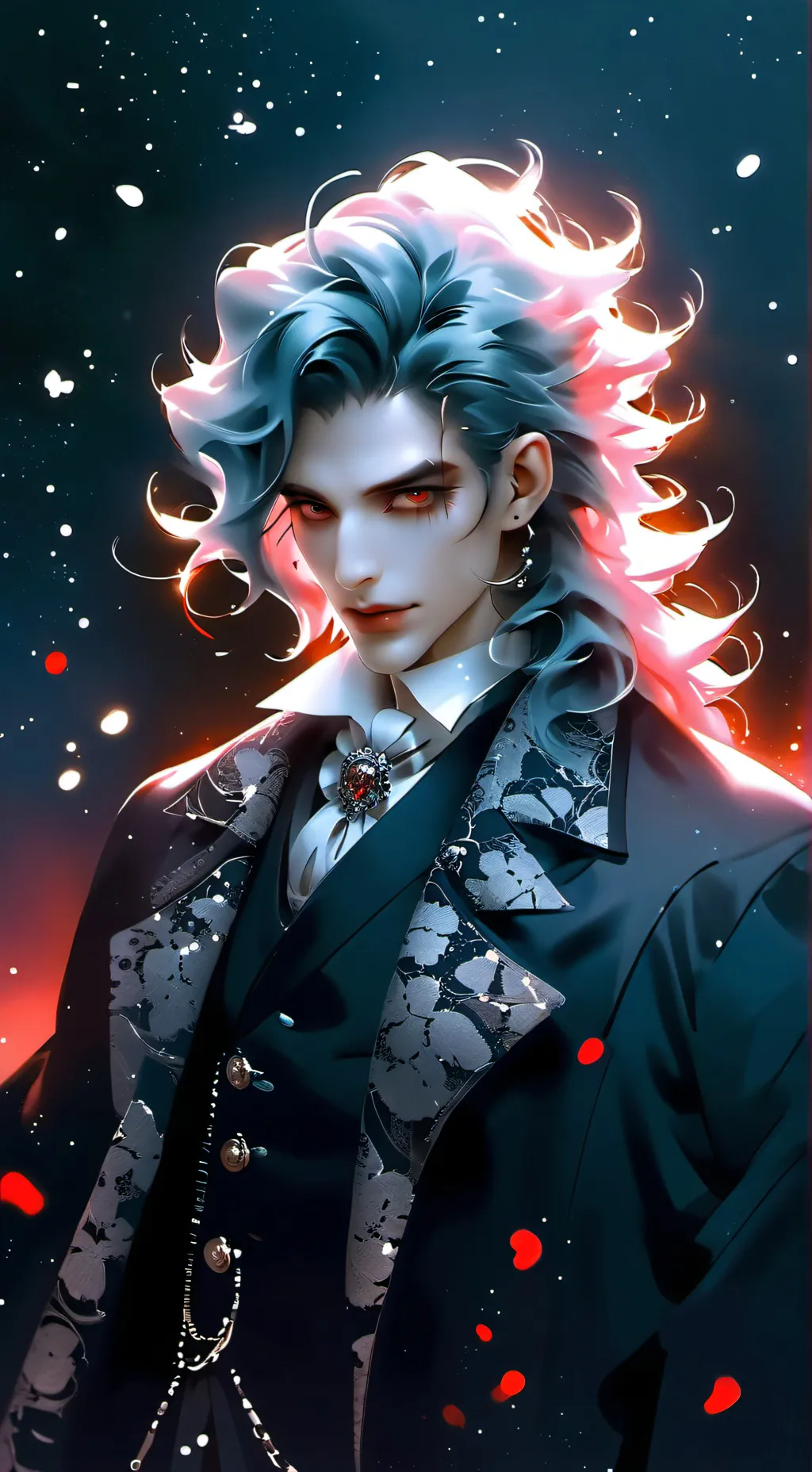 ai character:  vampire hybrid background