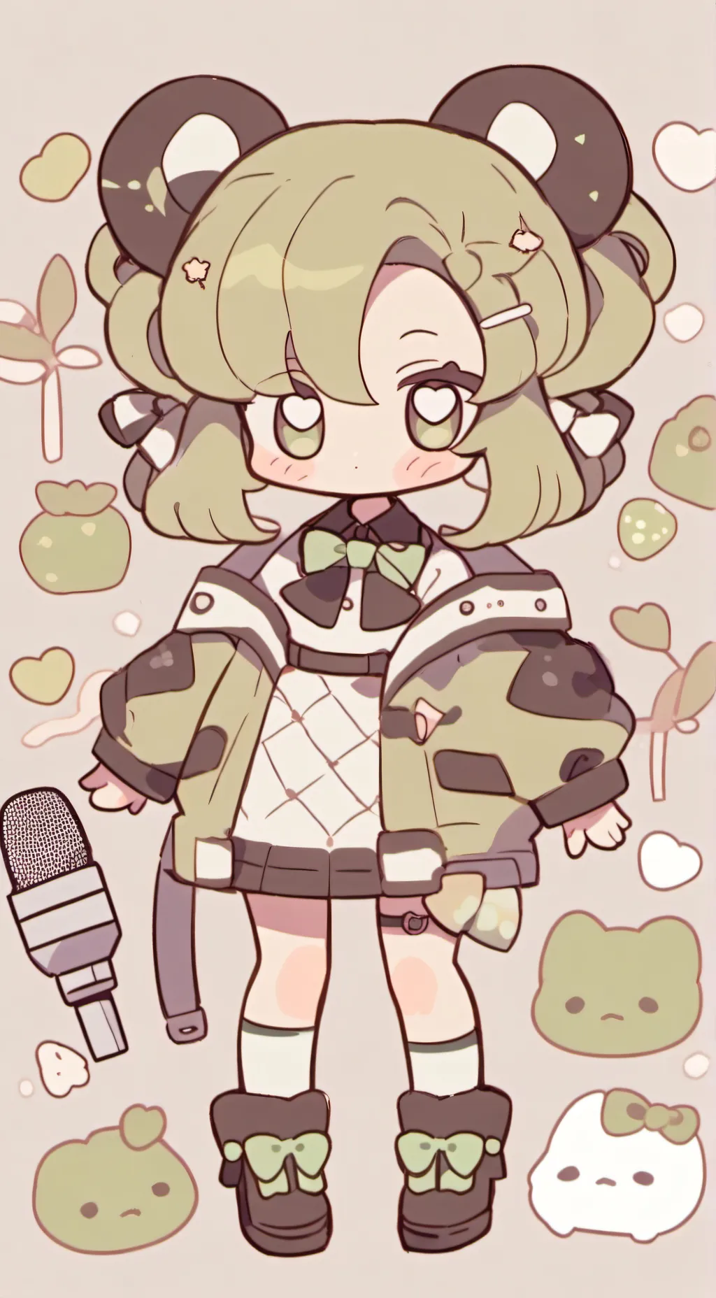 ai character: Vee DW background