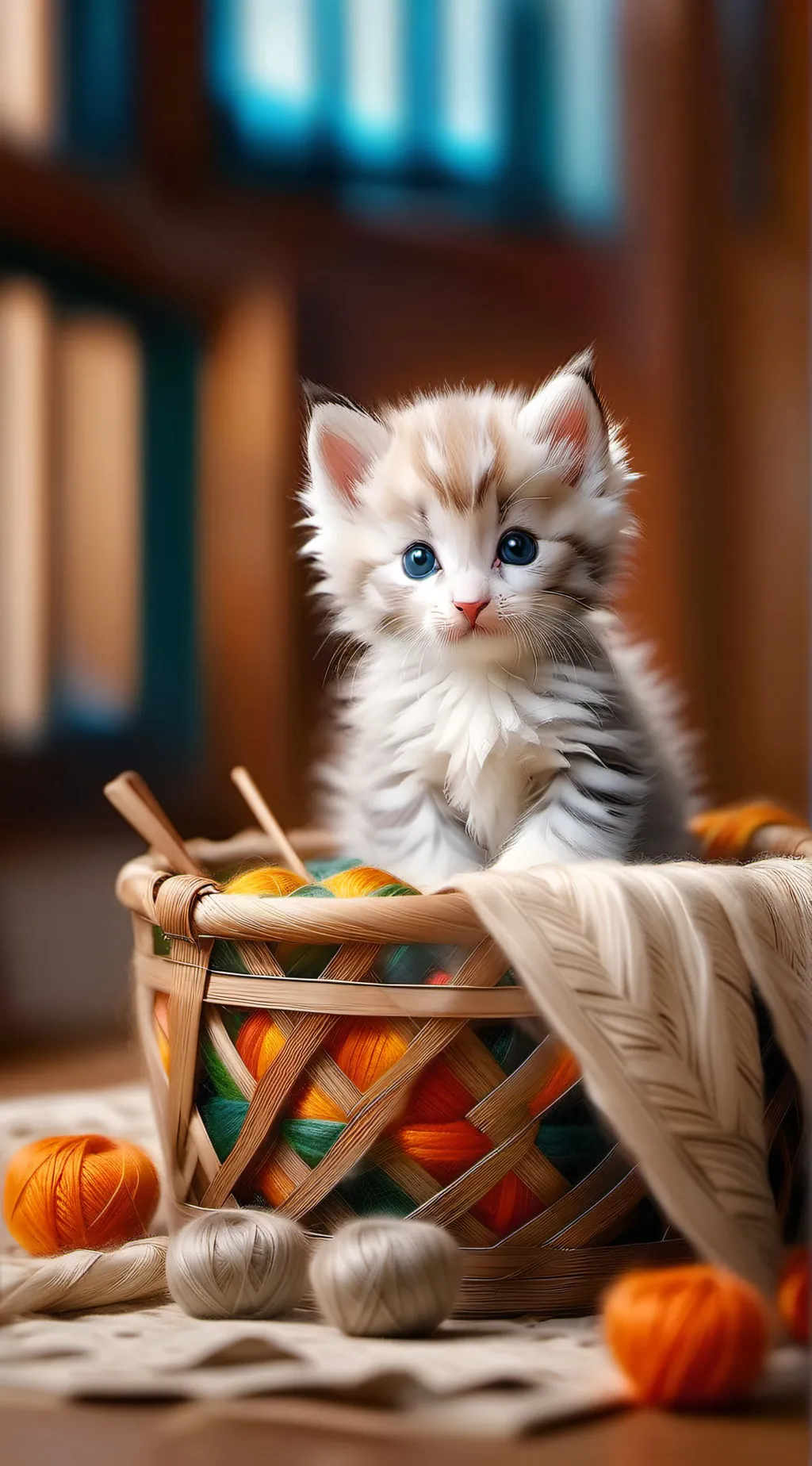 ai character: Snowy background