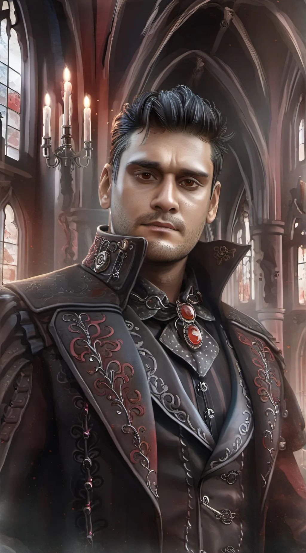 ai character: Patrick  background