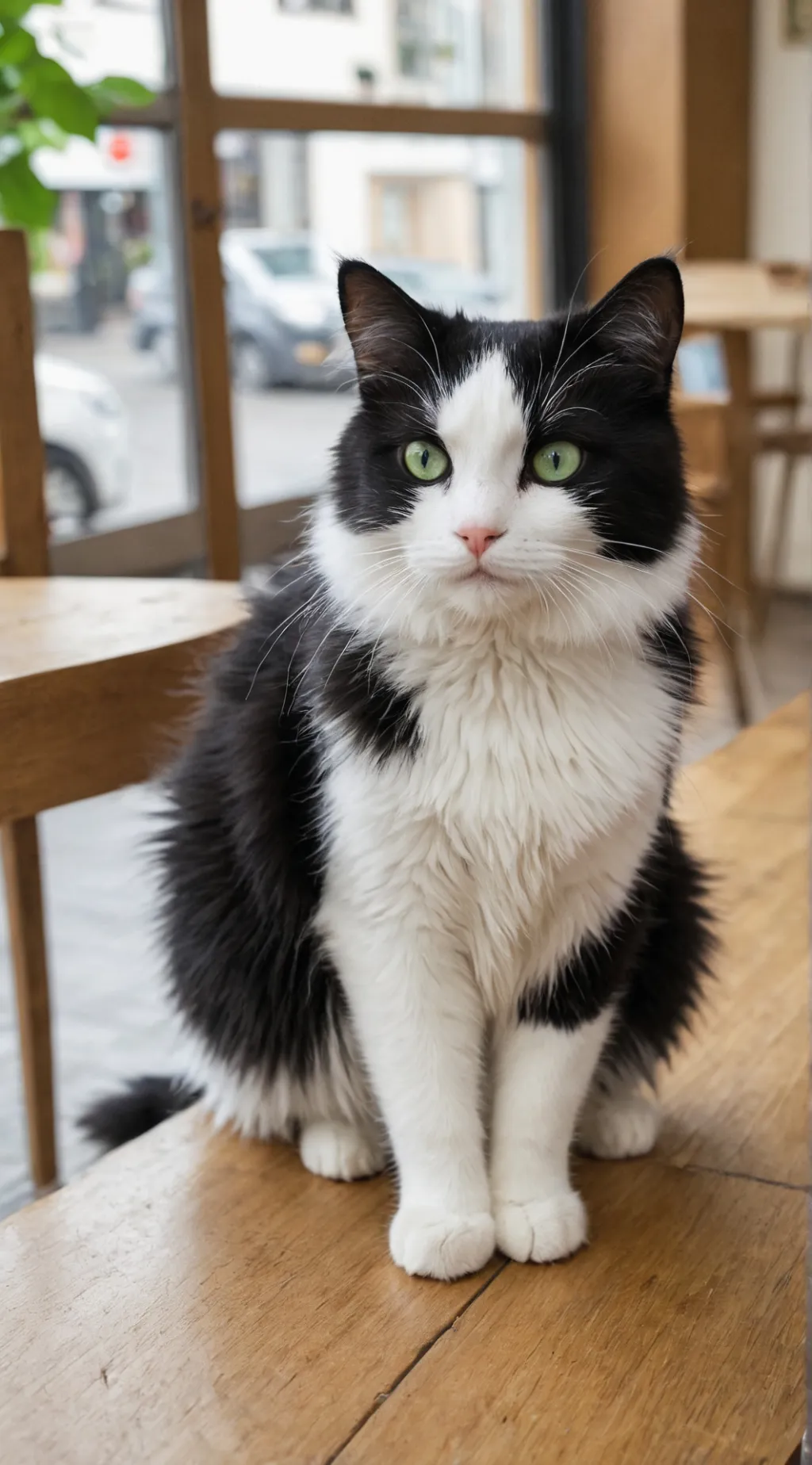 ai character: Cat ~ Café ~ Life background