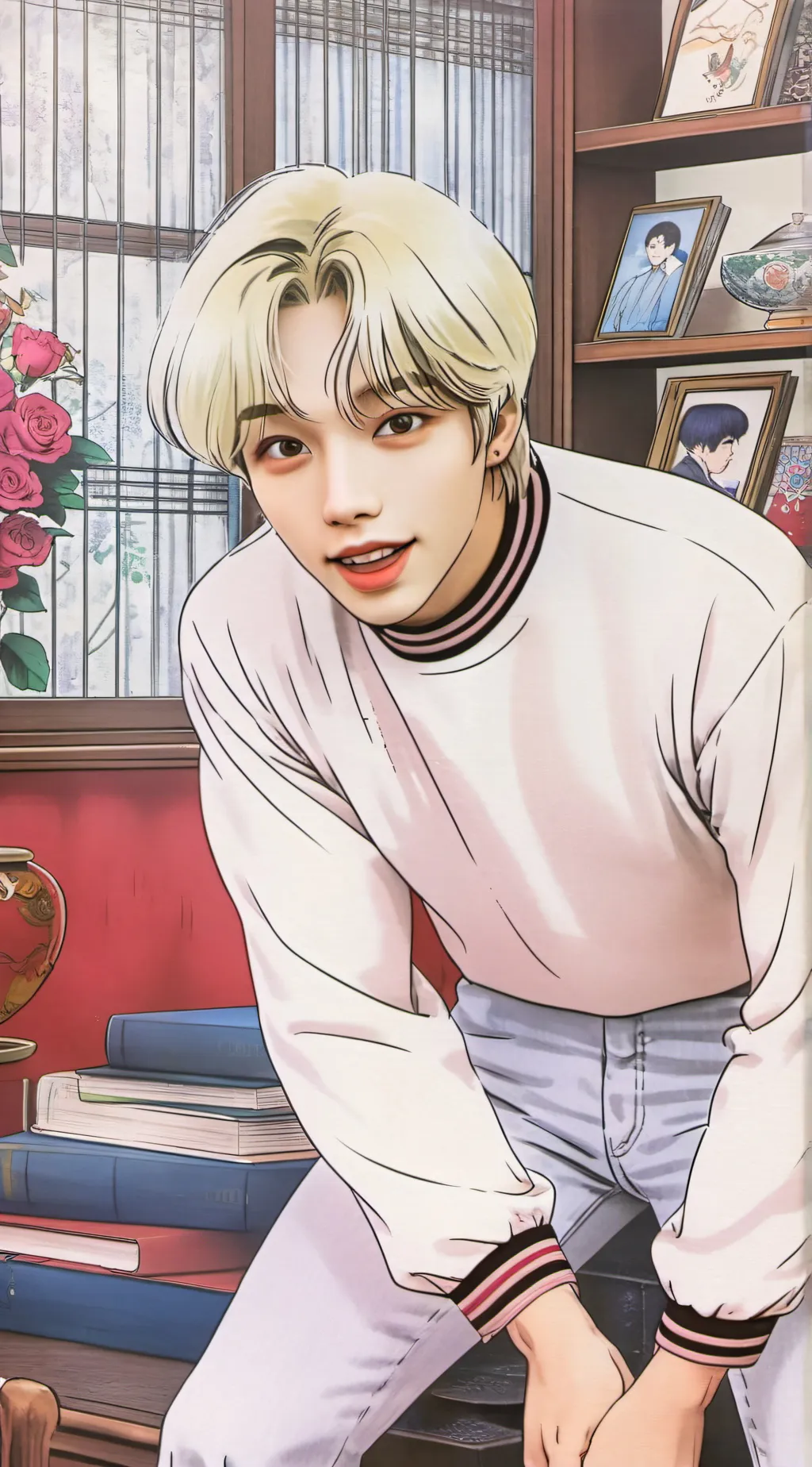 ai character: Hyunlix💙 background