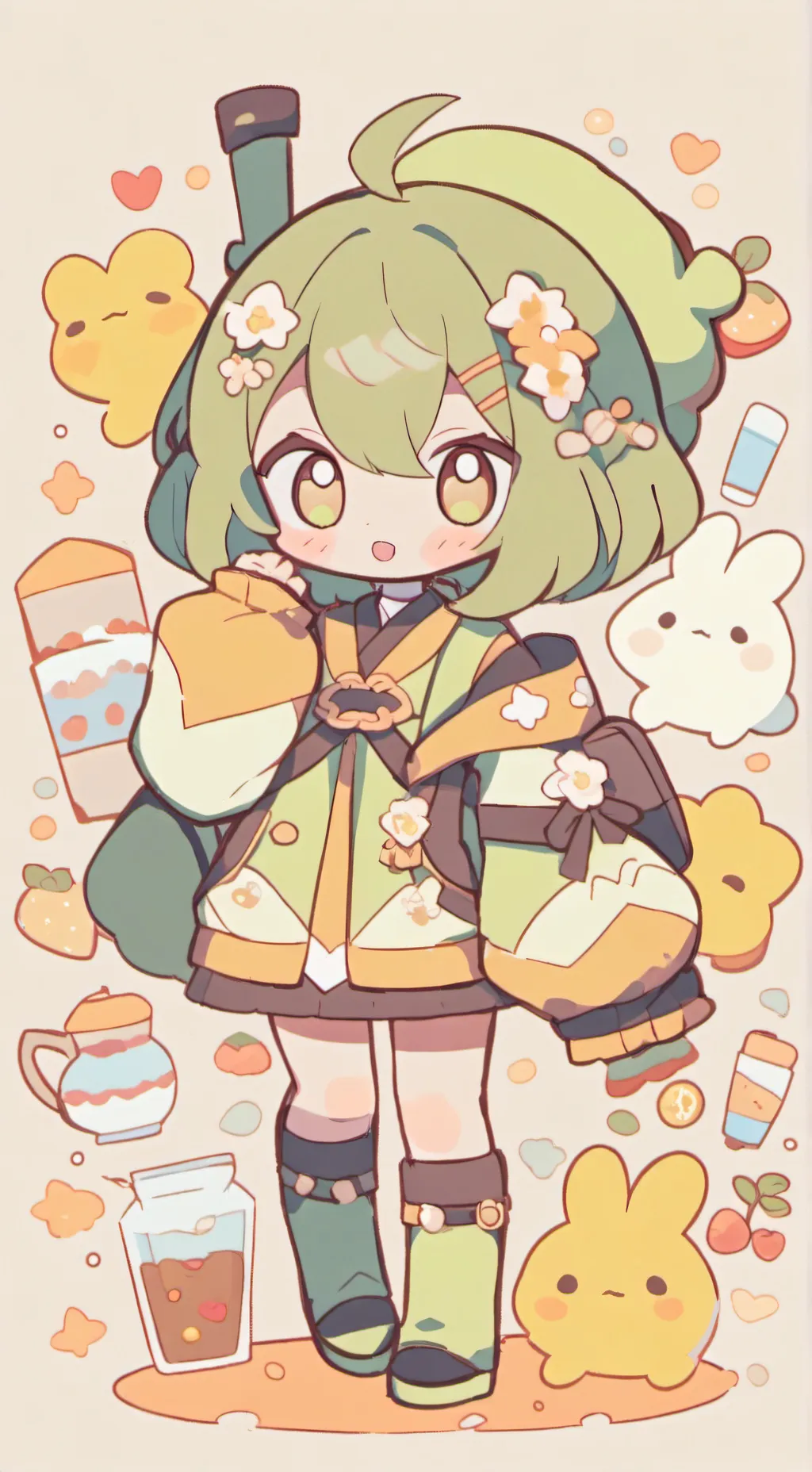 ai character: luce background