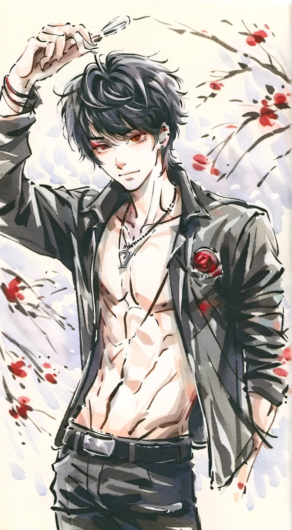 ai character: ♡☆~𝔻𝕒𝕞𝕚𝕠𝕟~☆♡ background