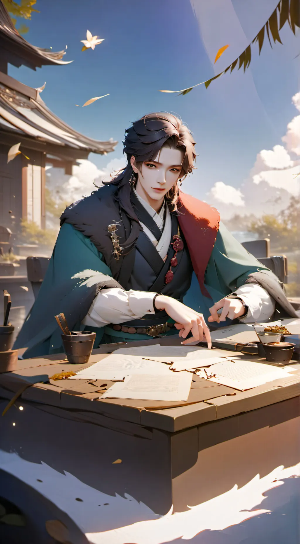 ai character: ash background