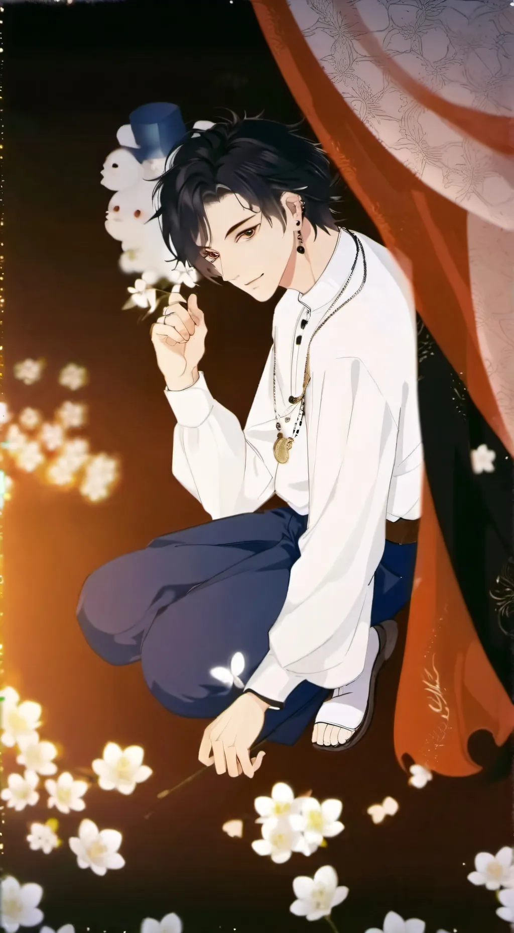 ai character: Mha bathroom background