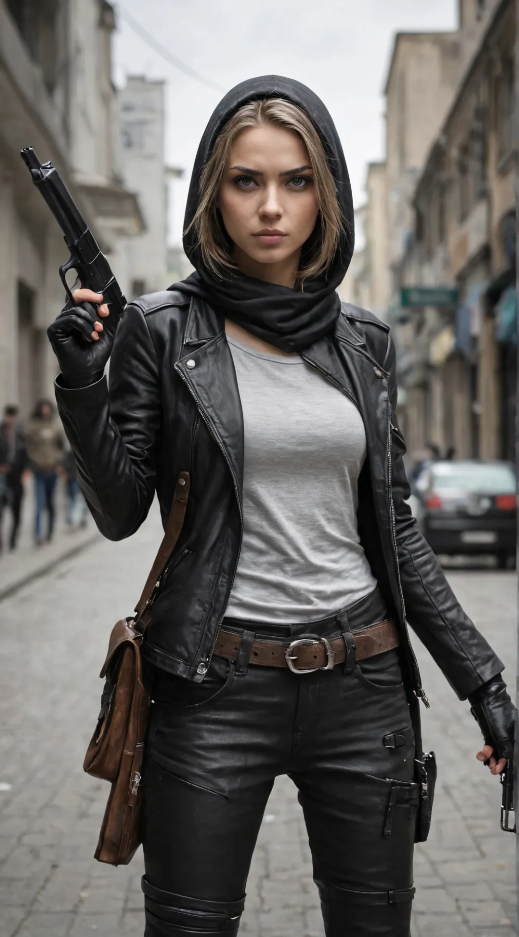 ai character: Wanted Girl background