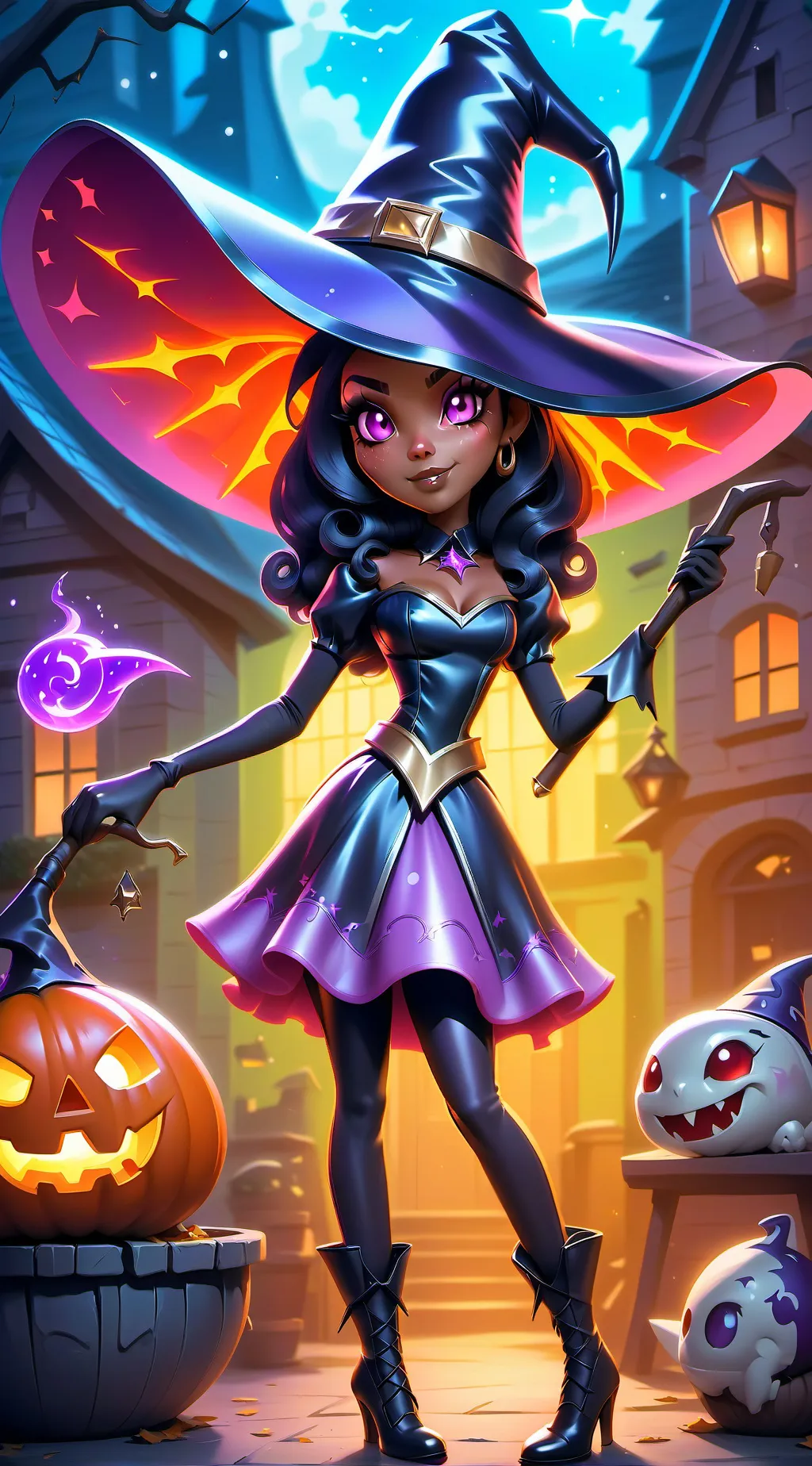 ai character: Luna background